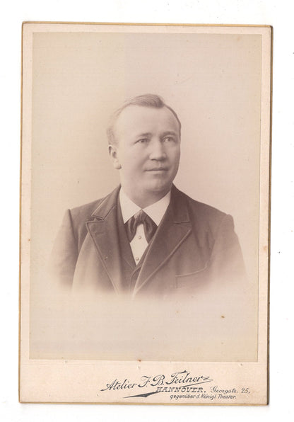 Fotografie Feiner Herr - Hannover 1890er / CAB W-35