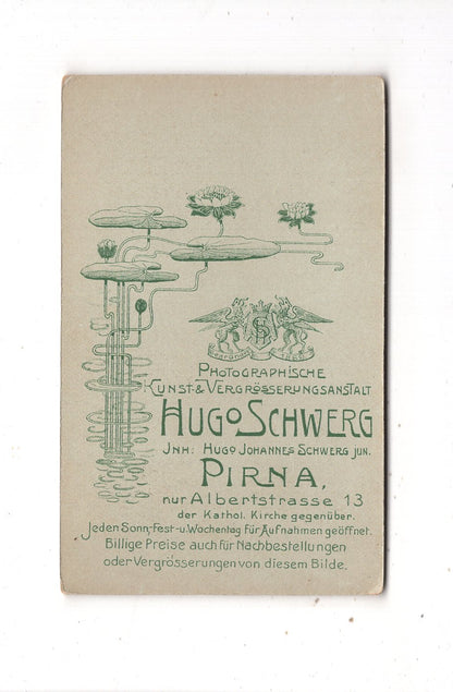 Fotografie Niedlicher kleiner Junge mit Baby - Pirna 1900er