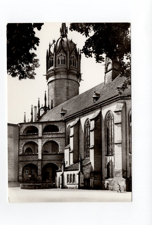 Ansichtskarte Lutherstadt Wittenberg / Schlosskirche