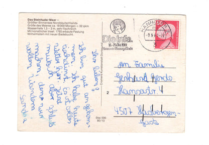 Ansichtskarte Gruß vom Steinhuder Meer / H1-61