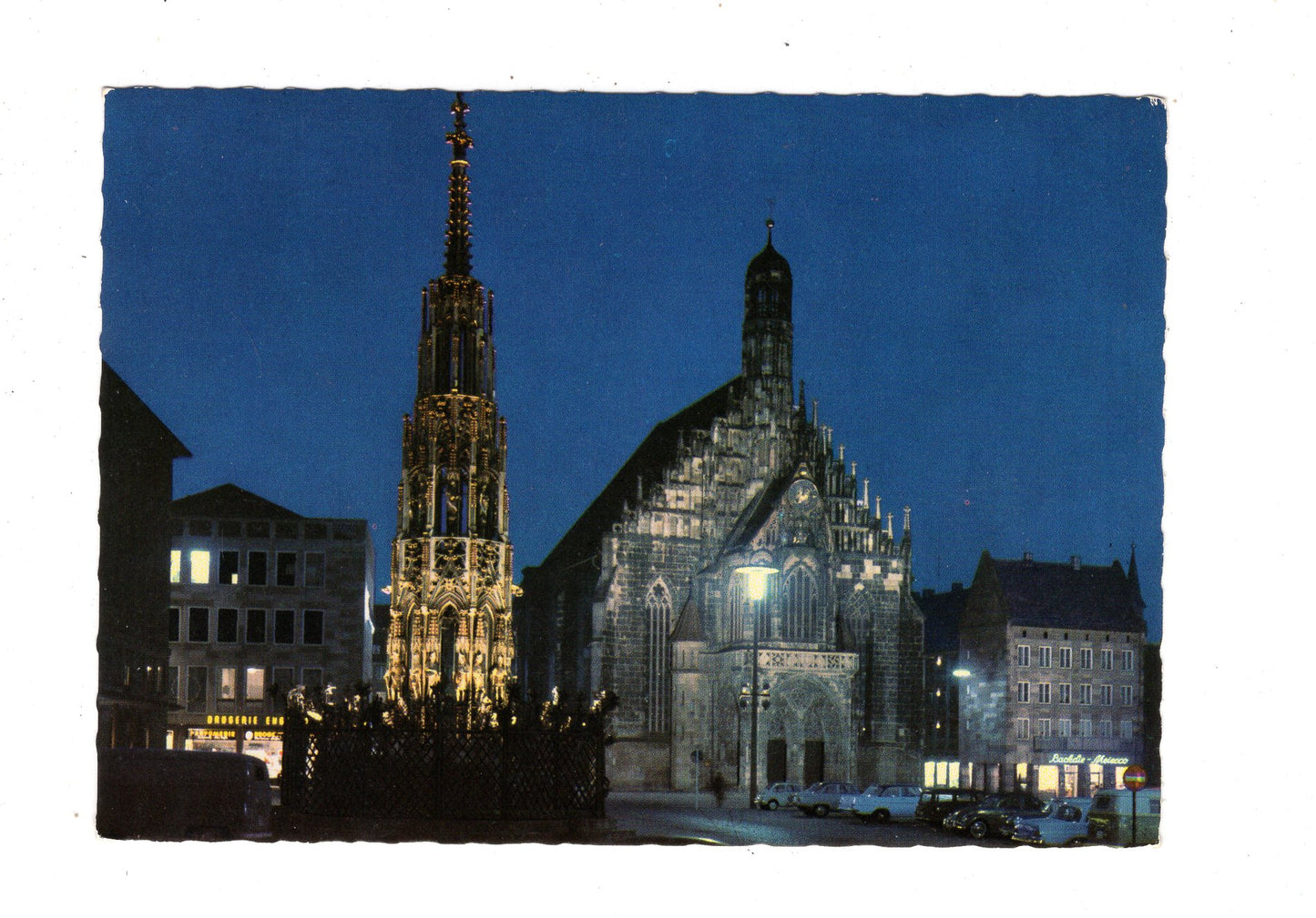 Ansichtskarte Nürnberg / Schöner Brunnen und Frauenkirche / M1-53