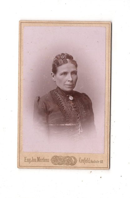 Fotografie Damenportrait - Krefeld um 1890