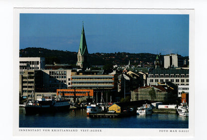 Ansichtskarte Innenstadt von Kristiansand / Vest-Agder / Norwegen