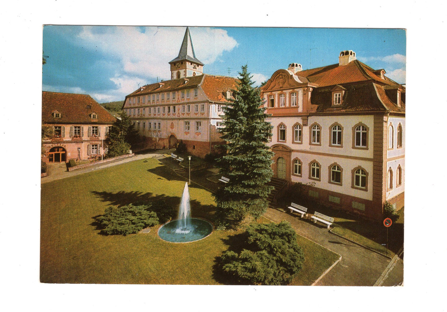 Ansichtskarte Bad König im Naturpark Odenwald / Beim Schloss