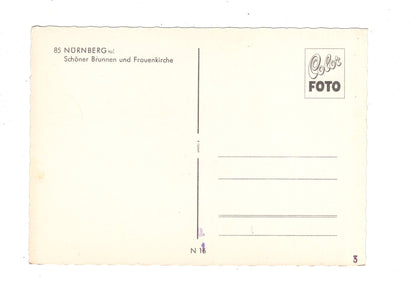 Ansichtskarte Nürnberg / Schöner Brunnen und Frauenkirche / M1-53