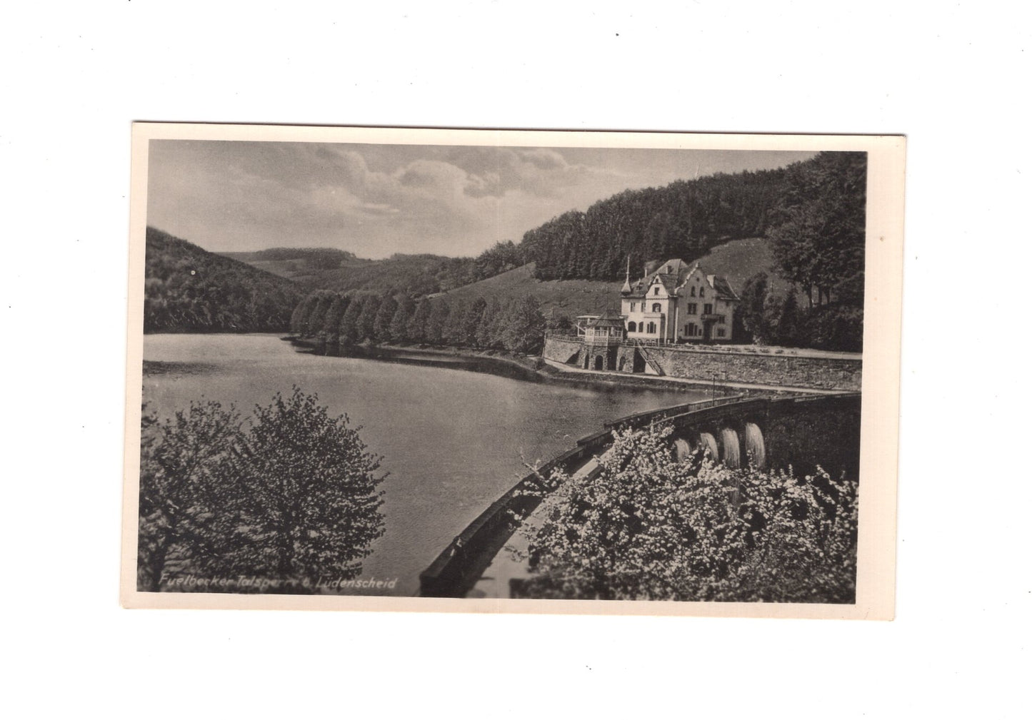Ansichtskarte Fuelbecker Talsperre bei Lüdenscheid