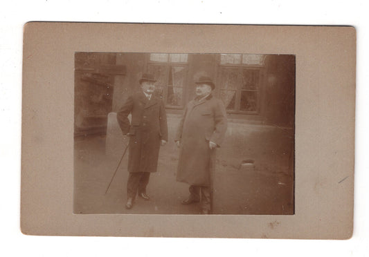 Fotografie Feine Herren mit Stock und Hut - Hannover 1900er / CAB W-35