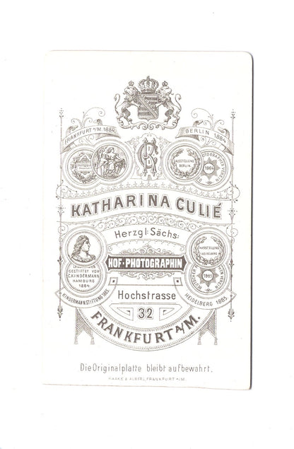 Fotografie Feine Dame - Frankfurt Main 1887