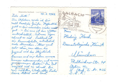 Ansichtskarte Skiparadies Saalbach / Land Salzburg / Österreich
