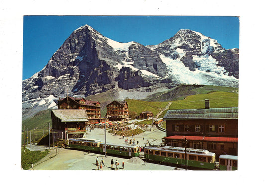 Ansichtskarte Kleine Scheidegg / Eiger-Nordwand / Mönch / Schweiz