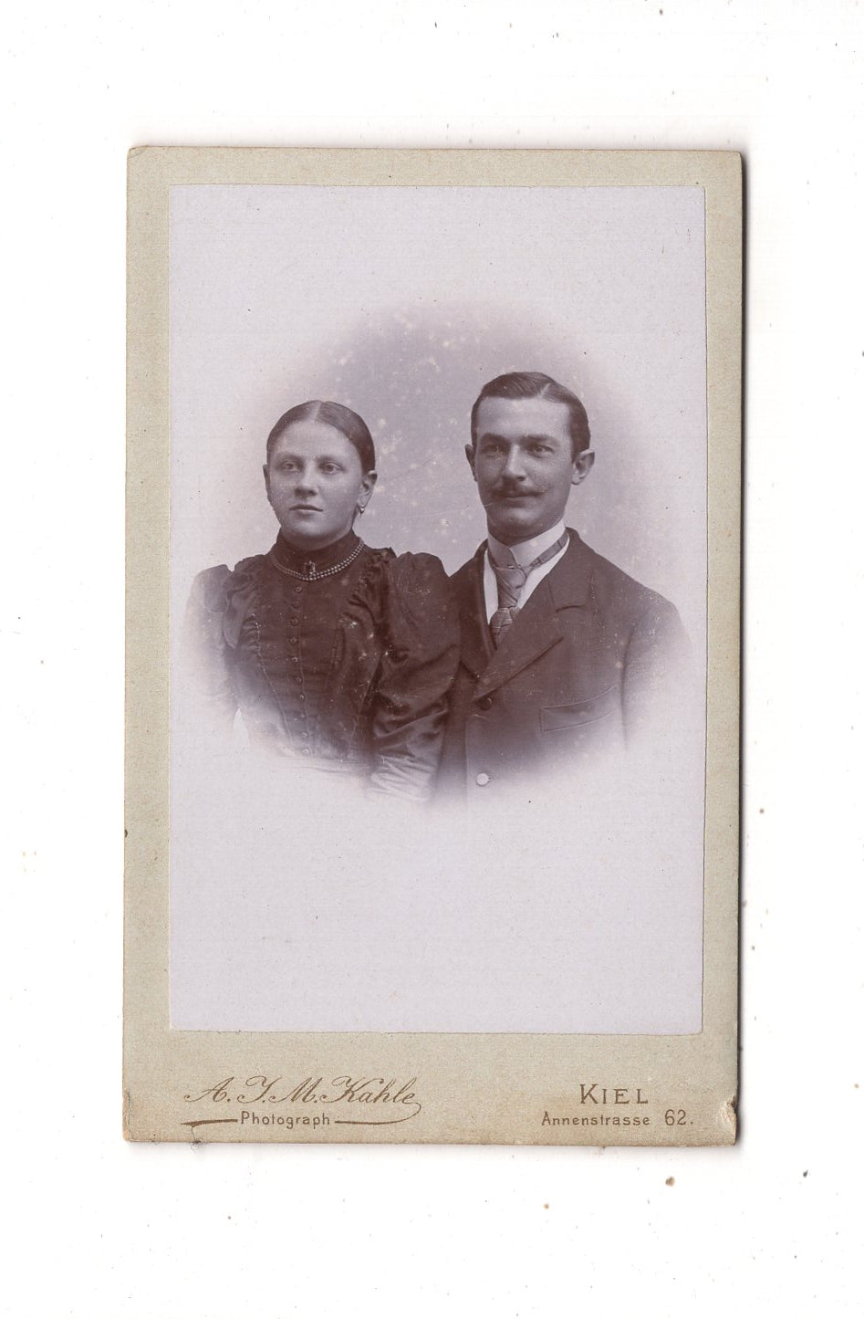 Fotografie Feines Paar - Kiel 1890er