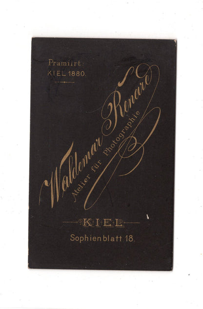 Fotografie Damenportrait - Kiel 1880er / CDV C1-10