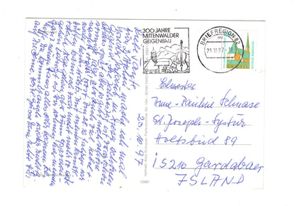 Ansichtskarte Mittenwald / Oberbayern / I1-59