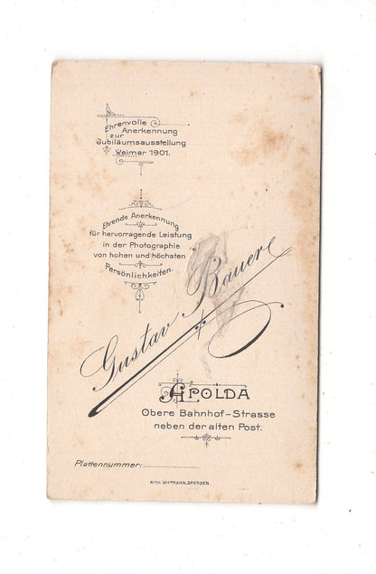 Fotografie Niedlicher kleiner Junge - Apolda 1900er / CDV M1-13