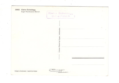 Ansichtskarte Kleine Scheidegg / Eiger-Nordwand / Mönch / Schweiz