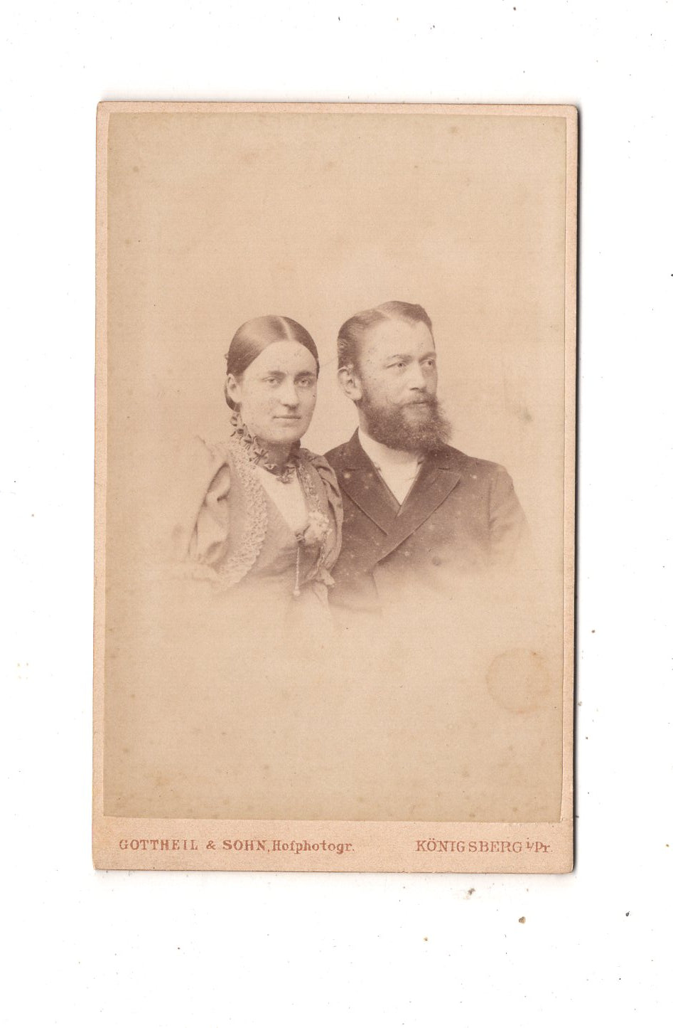 Fotografie Feines Paar - Königsberg in Preußen 1890er