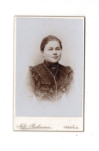 Fotografie Damenportrait - Krefeld 1890er