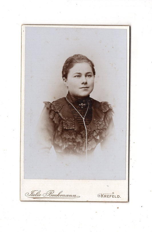 Fotografie Damenportrait - Krefeld 1890er