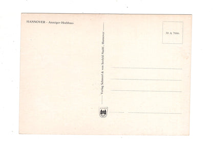 Ansichtskarte Hannover / Anzeiger-Hochhaus / J1-55
