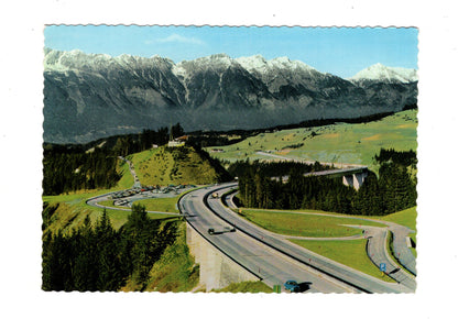Ansichtskarte Brennerautobahn / Parkplatz an der Europabrücke / Tirol / Österreich