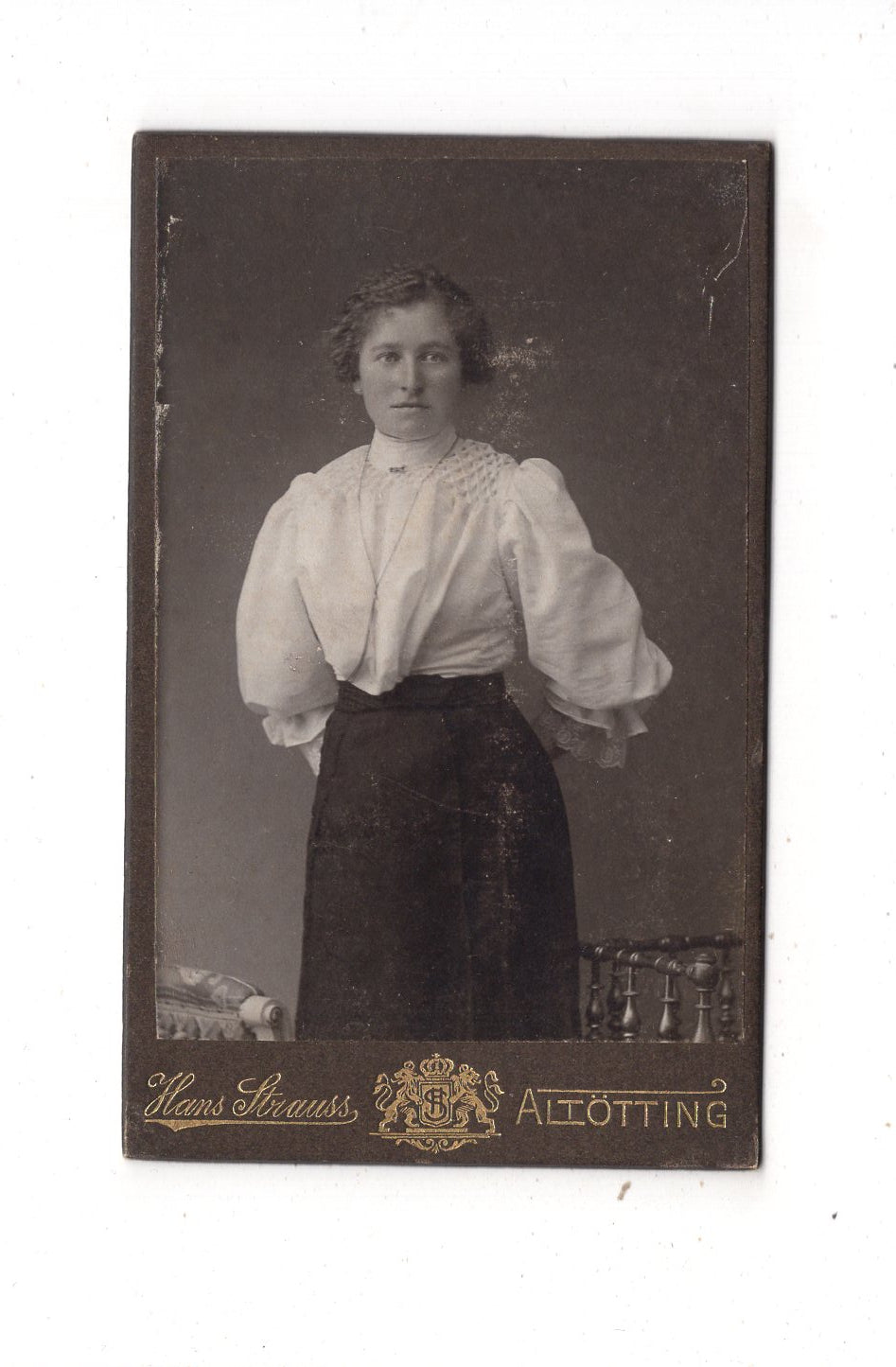 Fotografie Feine Dame - Altötting um 1910 / CDV L1-31