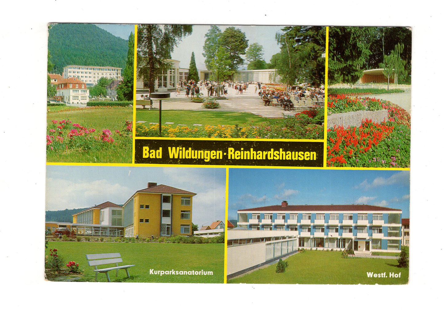 Ansichtskarte Bad Wildungen-Reinhardshausen / Kurparksanatorium +++