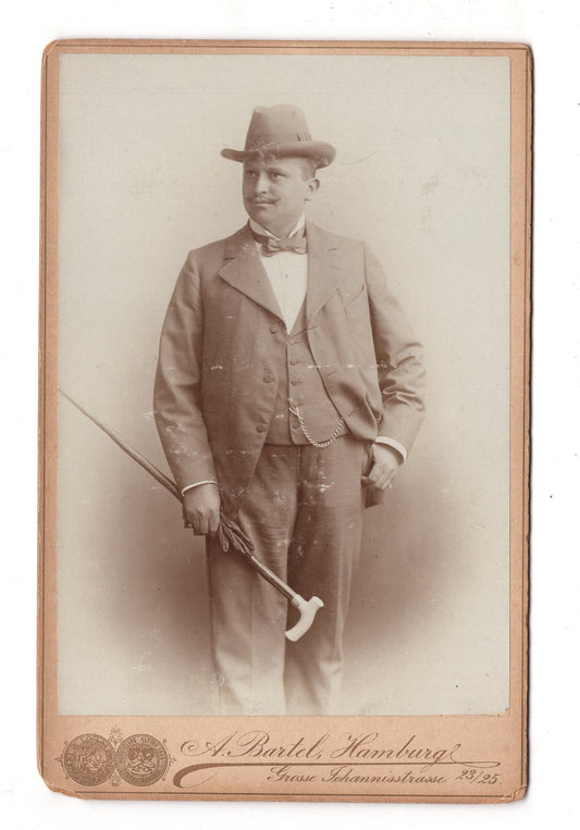 Fotografie Feiner Herr - Hamburg 1890er / CAB W-35