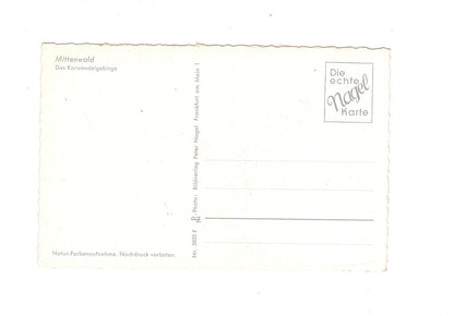 Ansichtskarte Mittenwald / Das Karwendelgebirge / I1-59