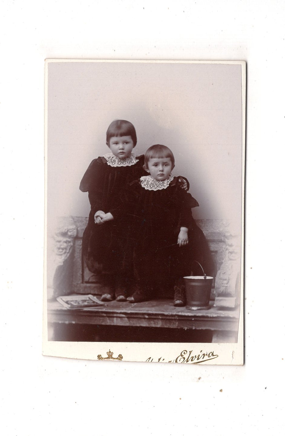 Fotografie Niedliche kleine Kinder - München / Augsburg 1890er