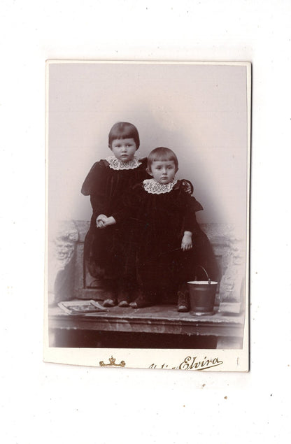 Fotografie Niedliche kleine Kinder - München / Augsburg 1890er