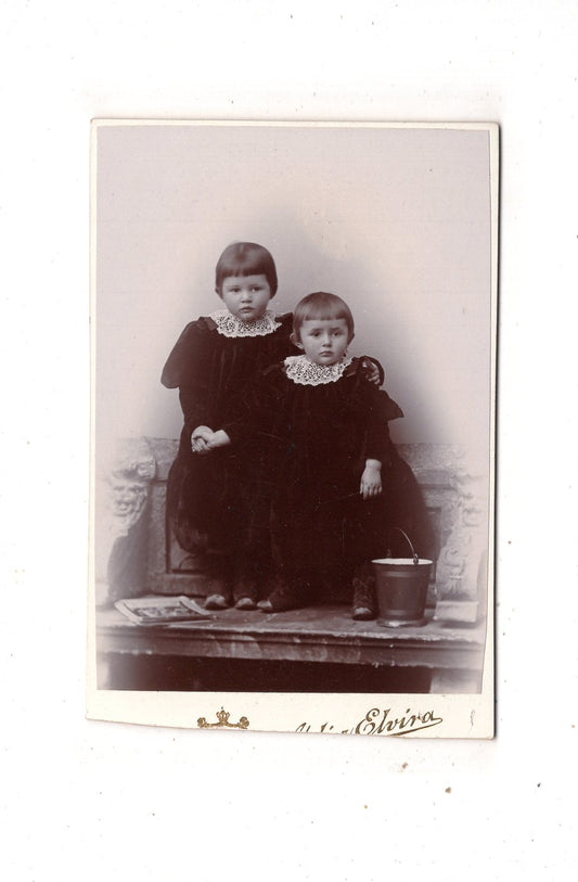 Fotografie Niedliche kleine Kinder - München / Augsburg 1890er