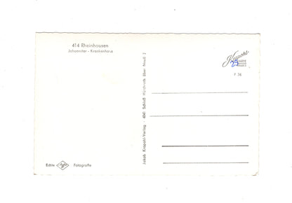 Ansichtskarte Rheinhausen / Johanniter-Krankenhaus