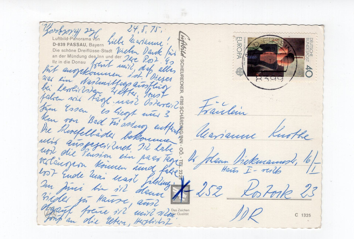 Ansichtskarte Passau / Dreiflüsse-Stadt