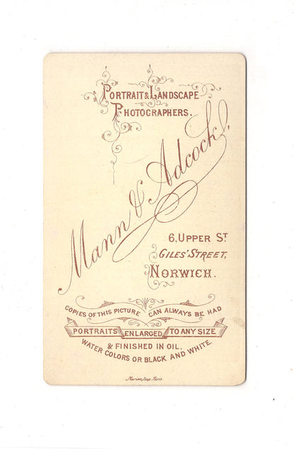 Fotografie Damenportrait - Norwich 1880er / CDV C1-10