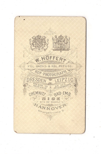 Fotografie Niedlicher kleiner Junge - Dresden 1870er / CDV M1-13