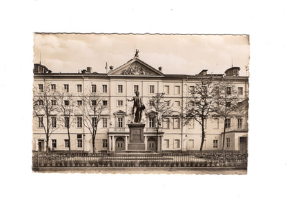 Ansichtskarte Mannheim / Theater mit Schillerdenkmal