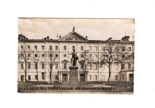 Ansichtskarte Mannheim / Theater mit Schillerdenkmal