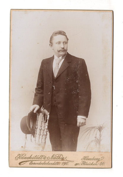 Fotografie Feiner Herr - Hamburg 1890er / CAB W-35