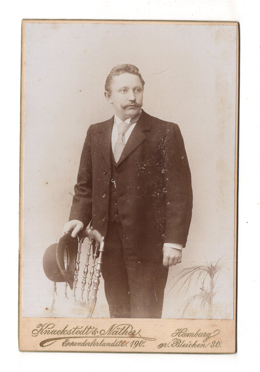 Fotografie Feiner Herr - Hamburg 1890er / CAB W-35