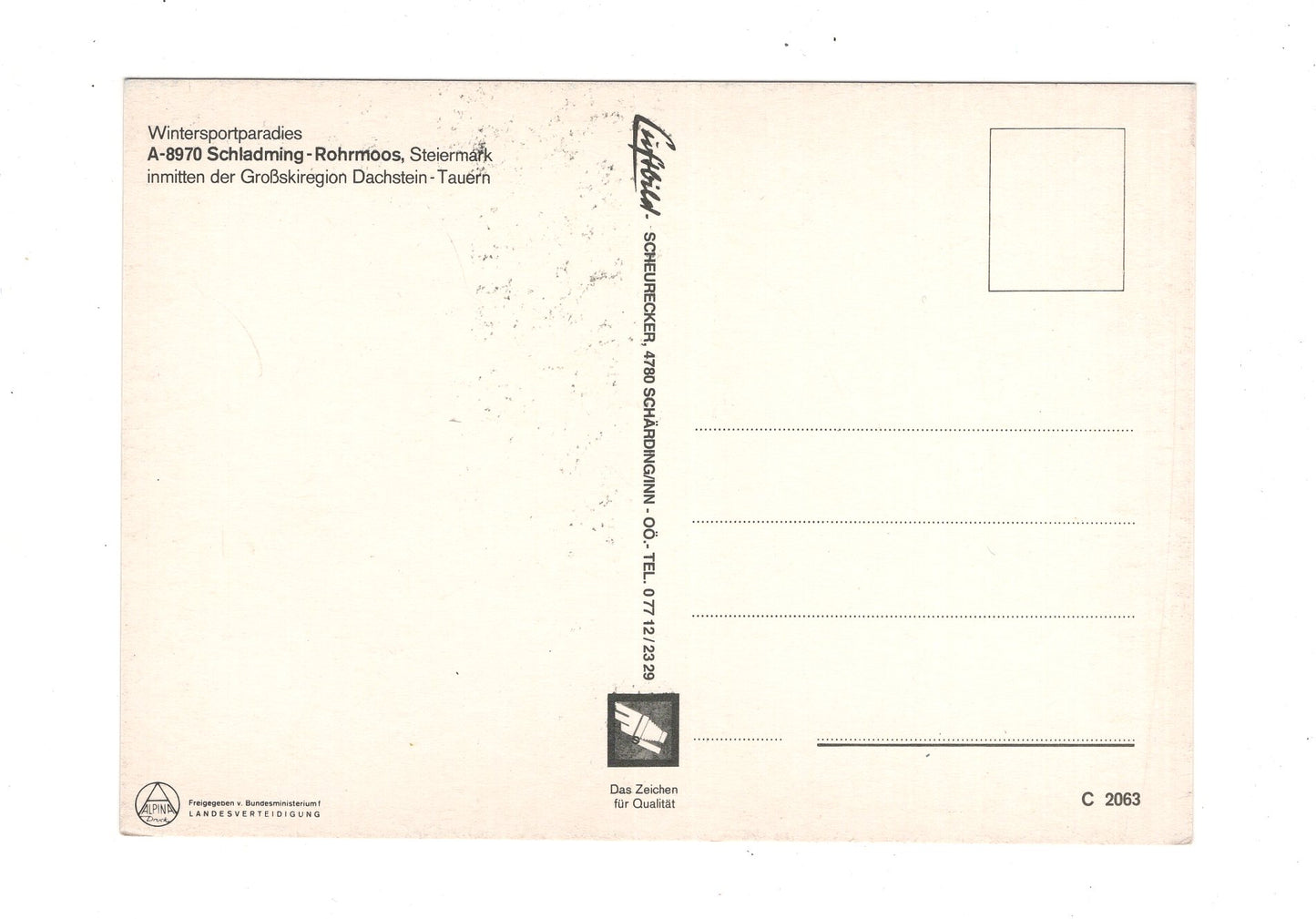 Ansichtskarte Schladming-Rohrmoos / Steiermark / Österreich