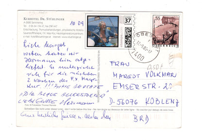 Ansichtskarte Kurhotel Dr. Stühlinger / Semmering / Österreich / O1-53