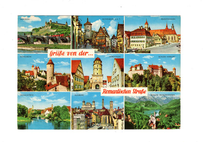 Ansichtskarte Grüße von der Romantischen Straße / H1-61