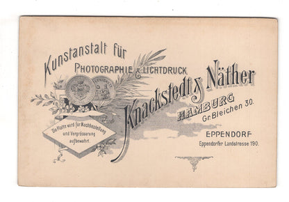 Fotografie Feiner Herr - Hamburg 1890er / CAB W-35