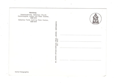 Ansichtskarte Nürnberg / Sebalduskirche / M1-53
