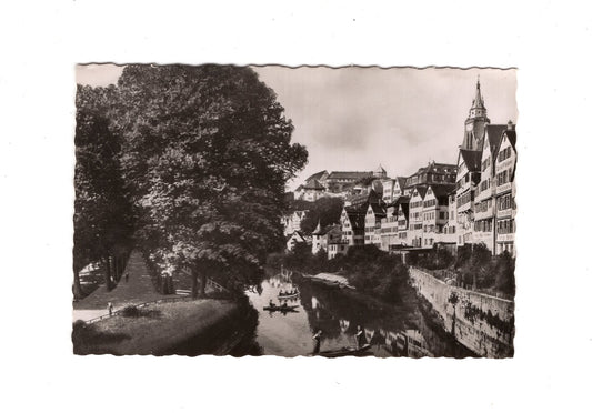 Ansichtskarte Tübingen / Am Neckar mit Platanenallee