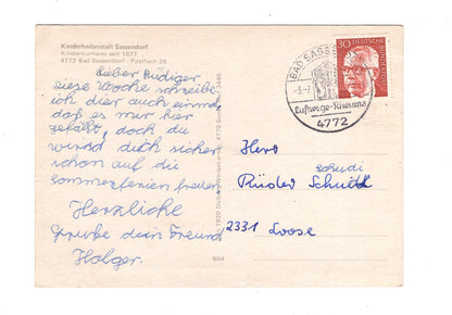 Ansichtskarte Bad Sassendorf / Kinderheilanstalt Sassendorf