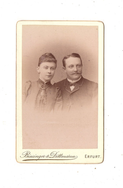 Fotografie Feines Paar - Erfurt 1880er