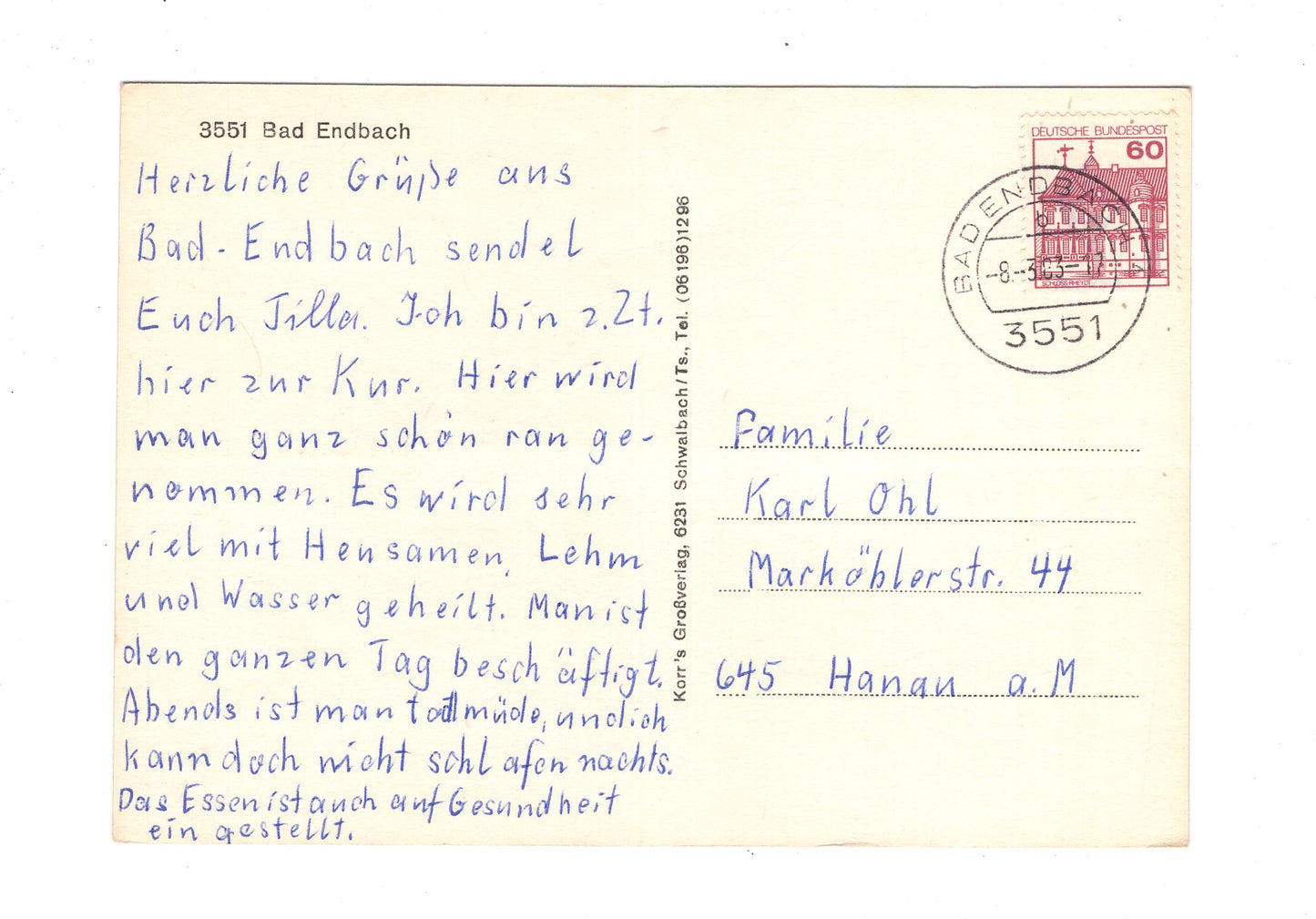 Ansichtskarte Bad Endbach
