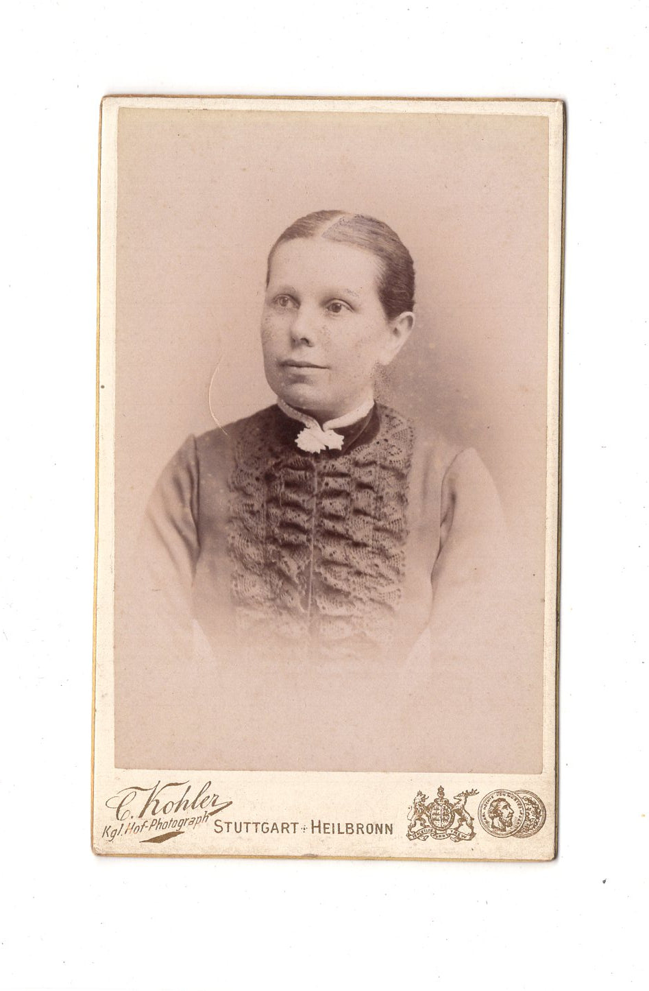 Fotografie Damenportrait - Stuttgart & Heilbronn 1880er / CDV C1-11