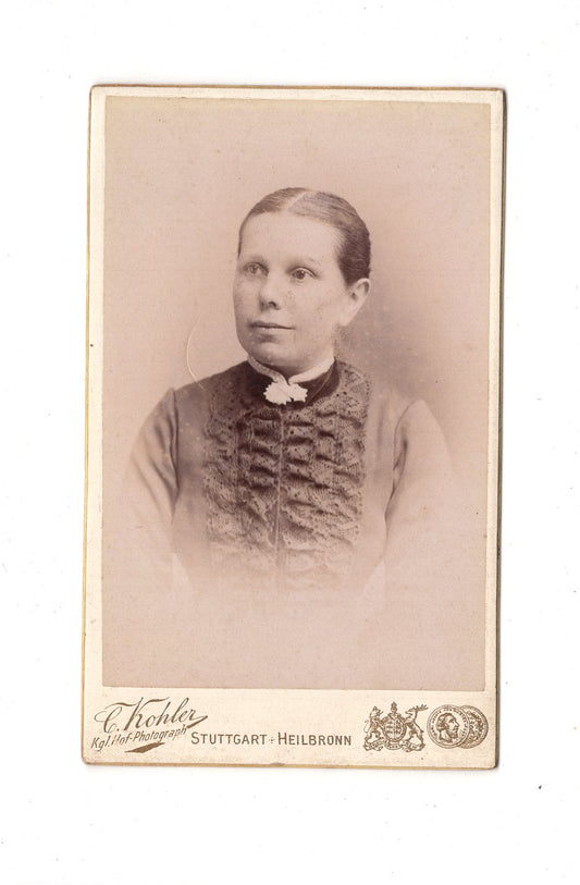 Fotografie Damenportrait - Stuttgart & Heilbronn 1880er / CDV C1-11